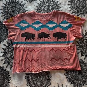 💚Mowgli Surf Buffalo Jersey Cropped Tee